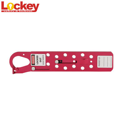 Locker an toàn nhôm Lockey Hasp nhóm 12 lỗ trượt dài với 12 ổ khóa
