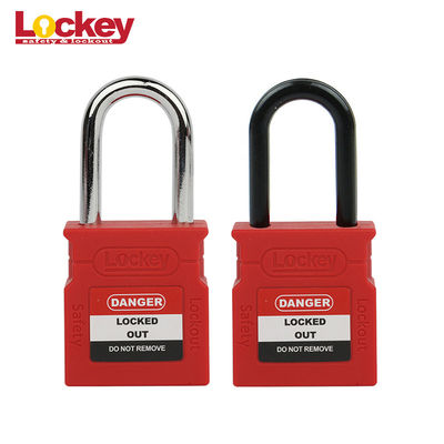 Mức trọng lượng nhẹ Nhãn hiệu Loto Lock Nylon Body Safety Padlock Keyed khác nhau