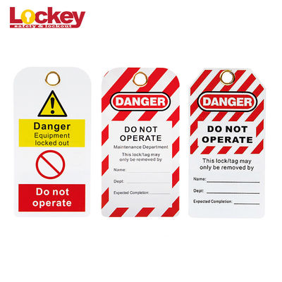 Lockey Custom PVC cảnh báo giàn khoan An toàn thẻ khóa chống nước cách ly thẻ