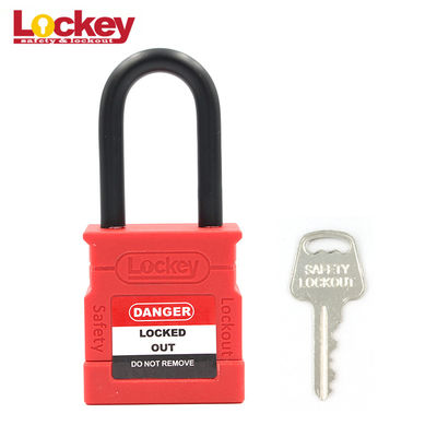 Chìa khóa đồng lõi thân nylon an toàn khóa đệm Tagout