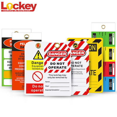 0.5mm Không vận hành PVC khóa thẻ Tagout cho Loto công nghiệp
